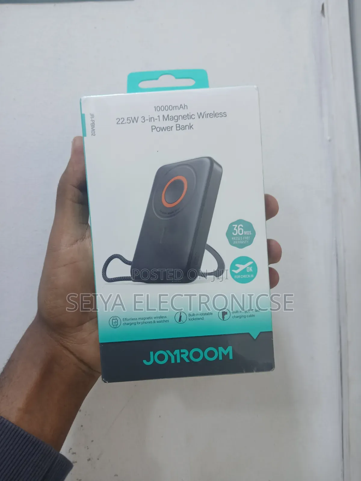 Joyroom Magnetic Power Bank. Wireless Charging.