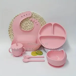 6 Pieces Silicone Baby Feeding Set