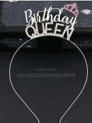 Silver Birthday Queen Headband
