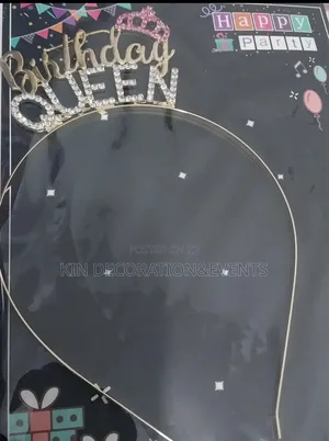 Silver Birthday Queen Headband