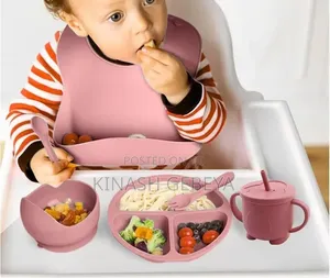 6 In 1 Silicon Baby Feeding Tool(የልጆች መመገቢያ)