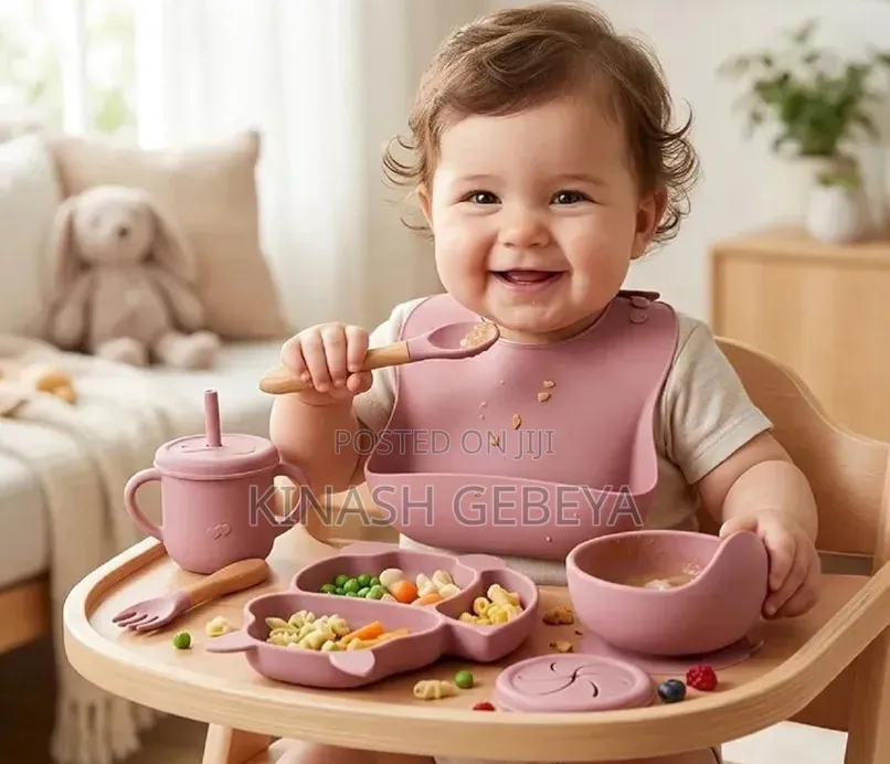 6 In 1 Silicon Baby Feeding Tool(የልጆች መመገቢያ)