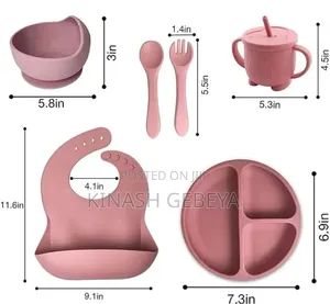 6 In 1 Silicon Baby Feeding Tool(የልጆች መመገቢያ)