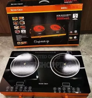 Silver Crest Touch Double Stove ተች ስቶቭ