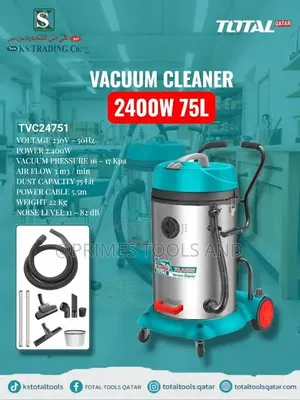 Total 75l Industrial Vacuum Cleaner – Heavy Duty Wet Dry Cleaner