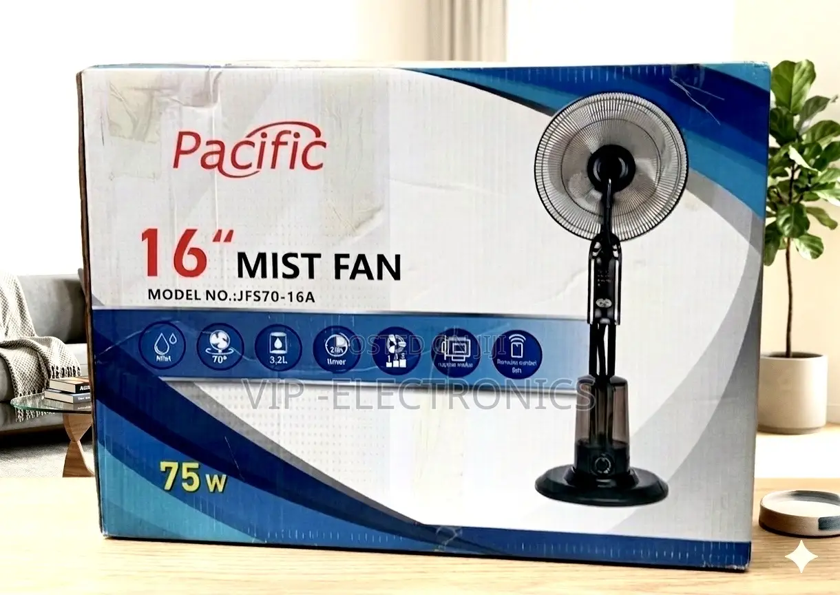 Pacific Stand Fan 16 Mist Fan, Designed to Deliver Powerful Airflow