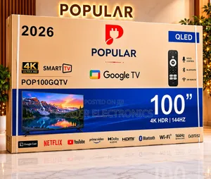 Popular Tv 100" Smart Google Tv – Qled Uhd | New Arrival 2026