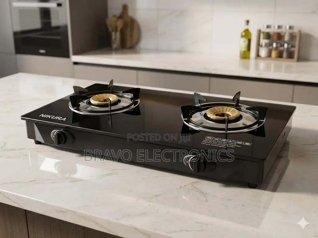 Nikura Gas Stove –Tempered Glass | Auto Ignition | Low Gas Consumption