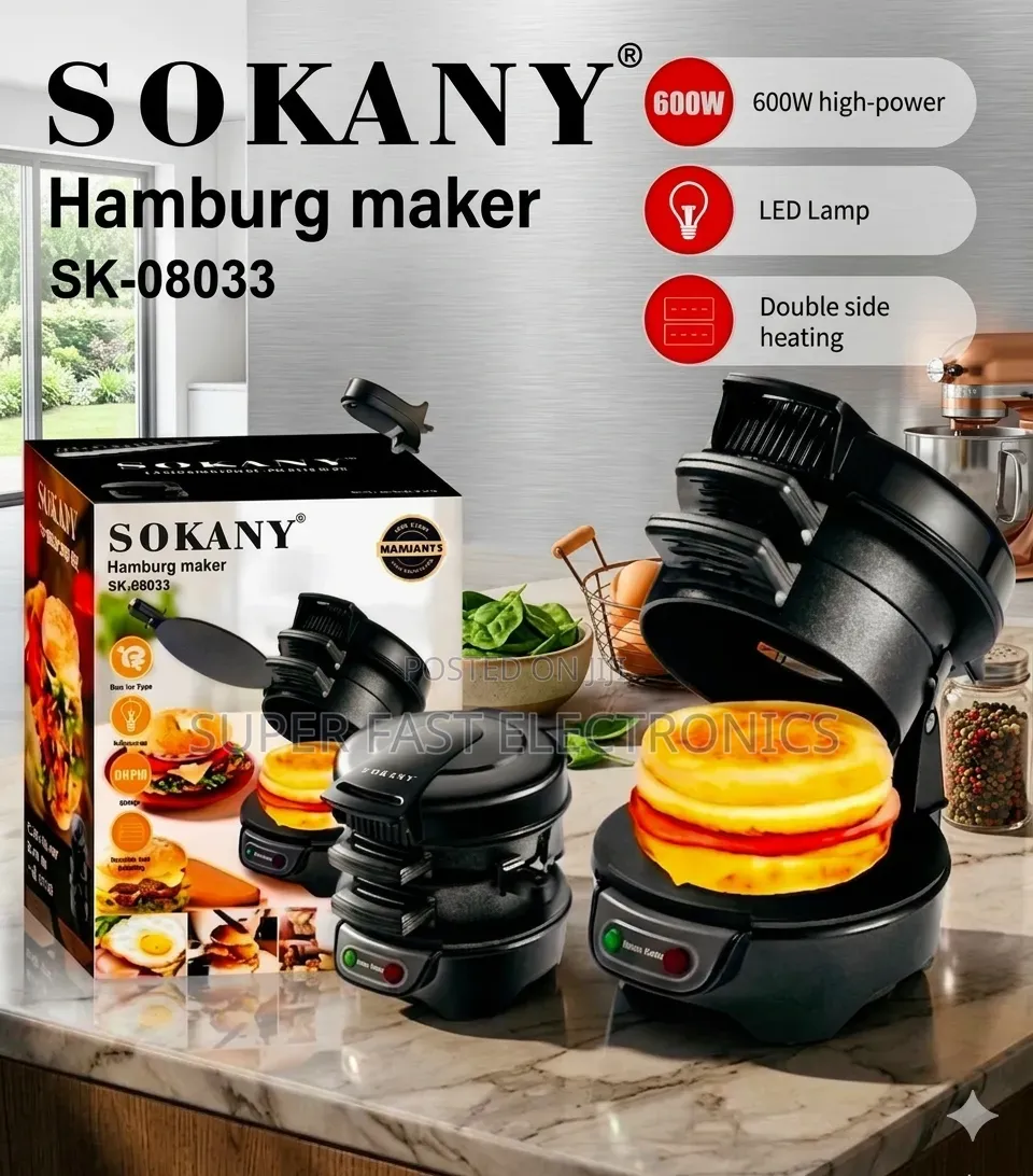 Sokany 600w Hamburg Maker Multi-Layer Breakfast Sandwich Machine