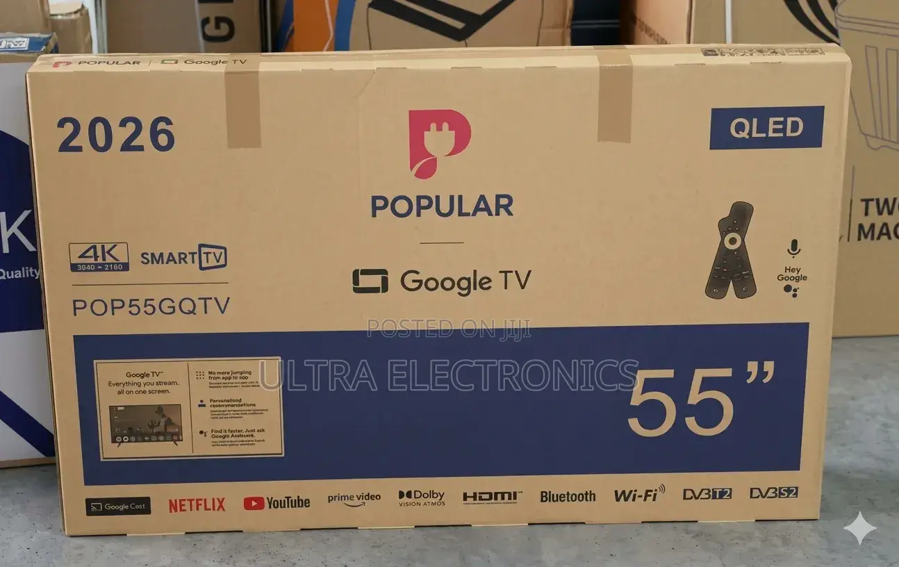 Popular 55-inch Qled Google Tv (Model Pop55gqtv) With