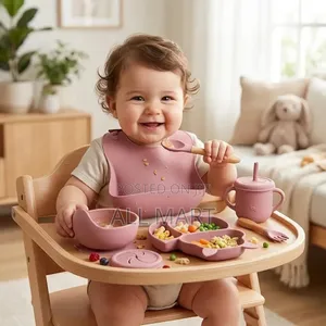 6 Pieces Silicone Baby Feeding Set
