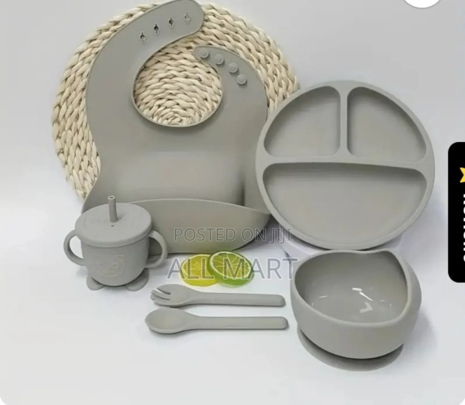 6 Pieces Silicone Baby Feeding Set