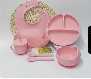 6 Pieces Silicone Baby Feeding Set