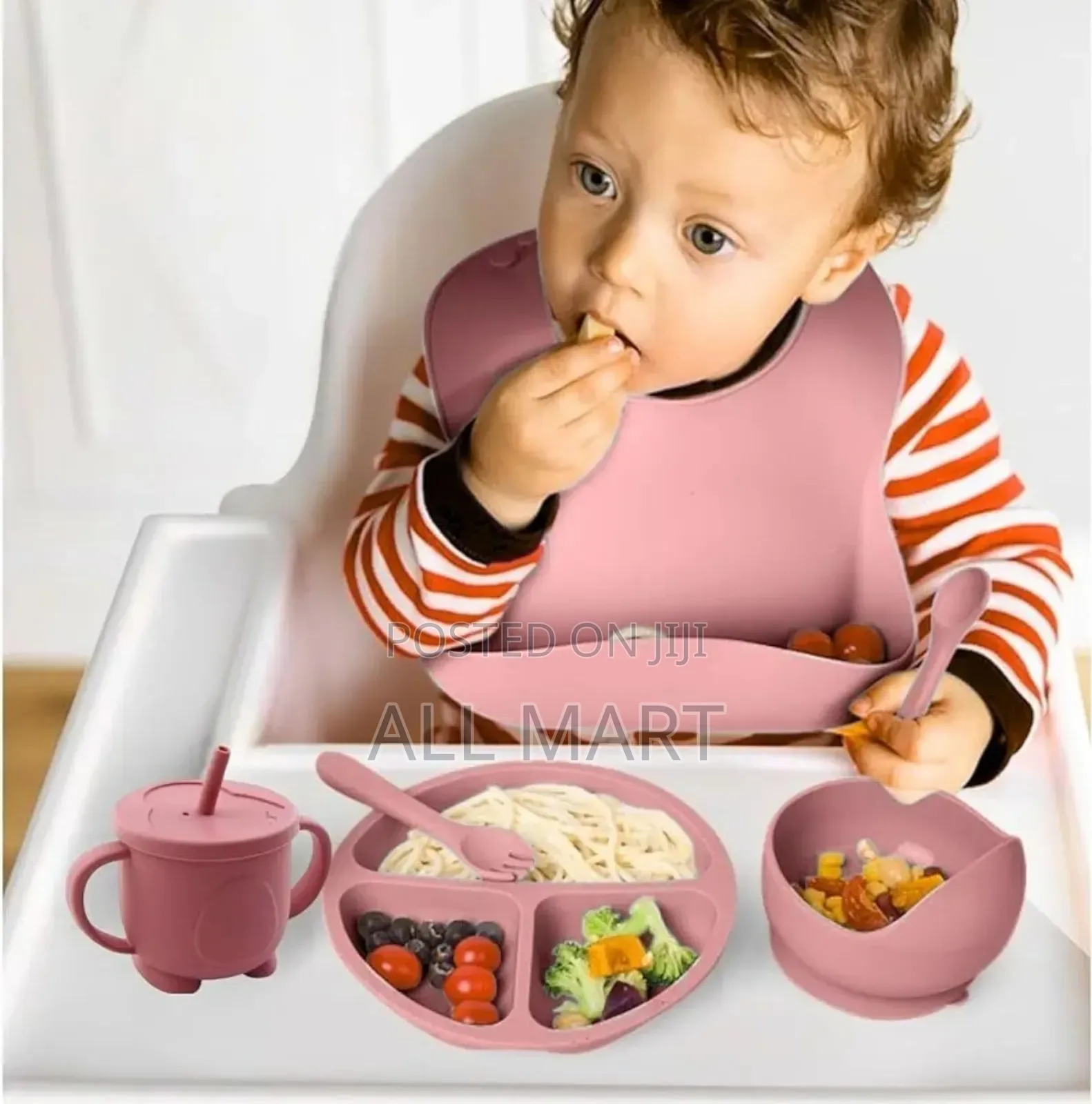 6 Pieces Silicone Baby Feeding Set