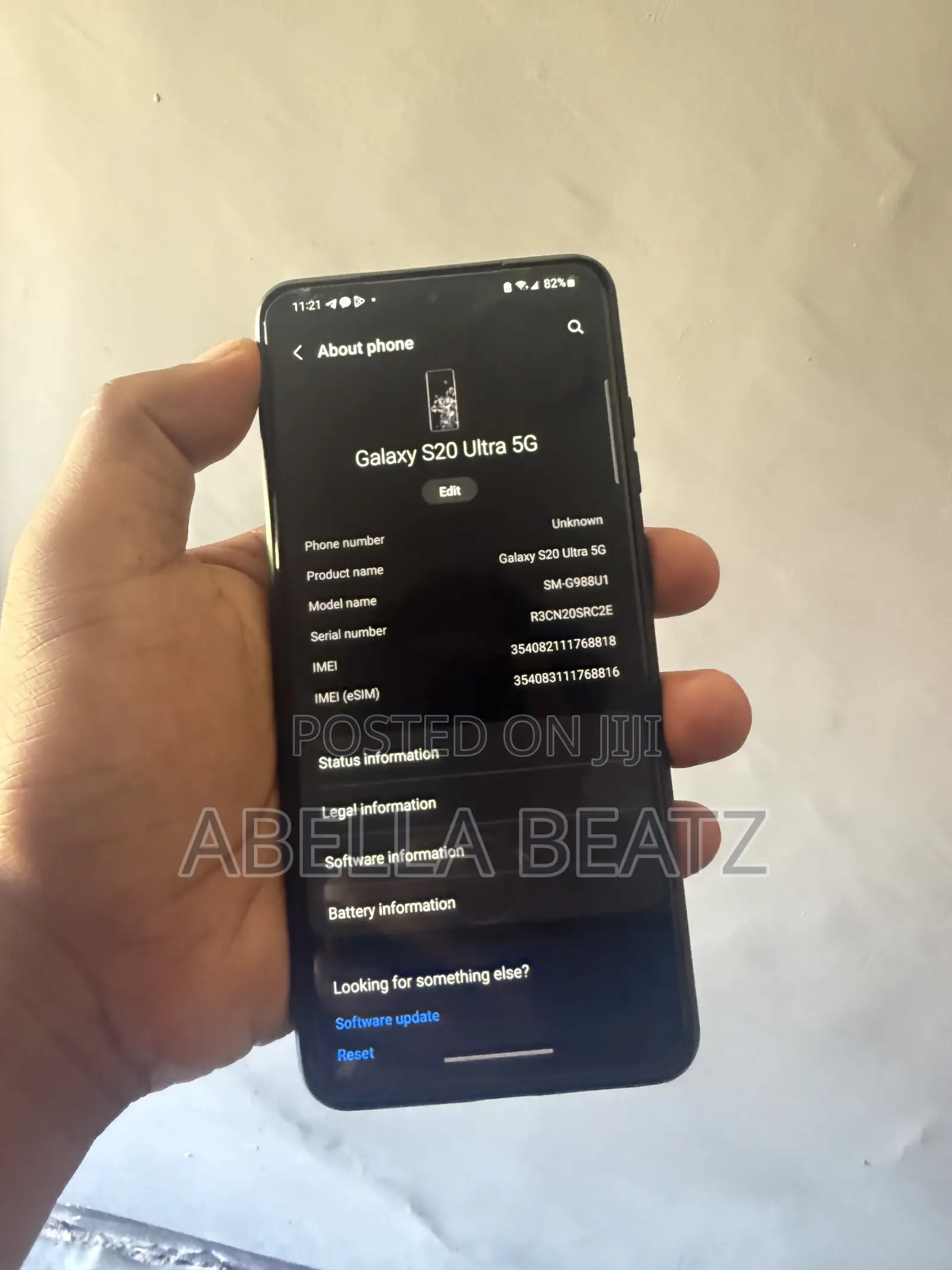 Samsung Galaxy S20 Ultra 5G 128 GB Black