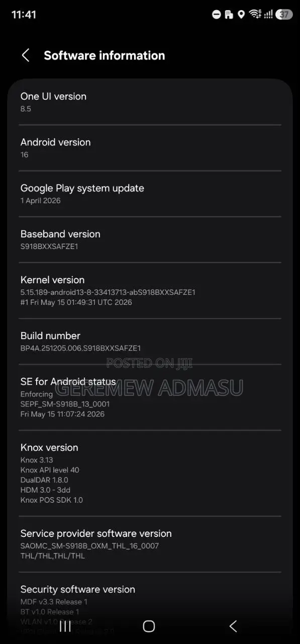 Samsung Galaxy S23 Ultra 256 GB Gray