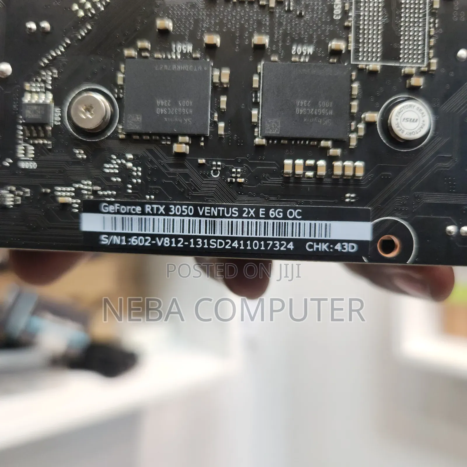 Msi Geforce RTX 3050 6gb Ventus 2x E 6gb Oc