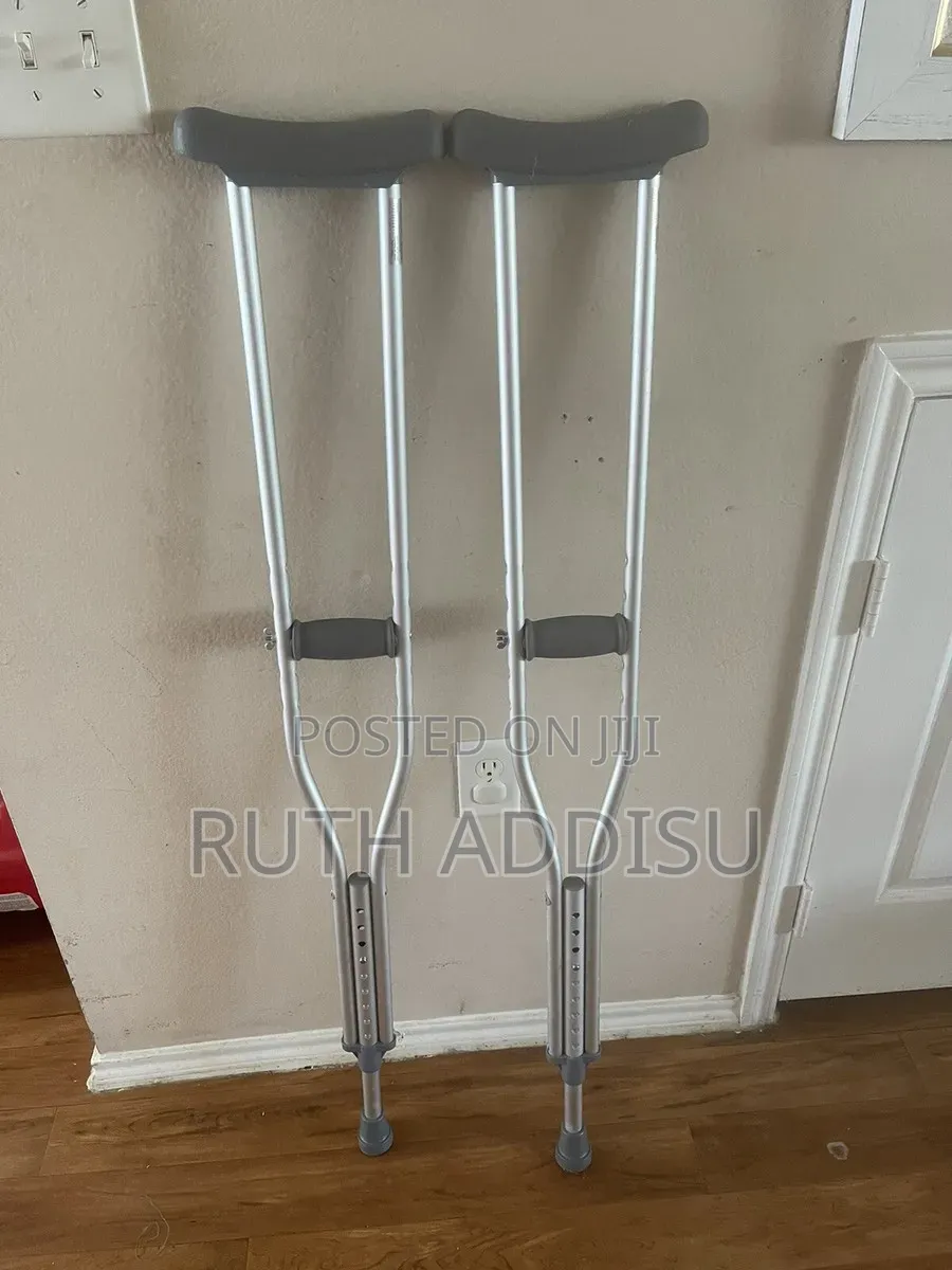 McKesson Aluminum Adult Underarm Crutches Axillary Crutches Pair