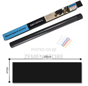 Self-adhesive Chalkboard Sticker Wall Paper Roll With Chalk