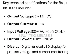 Dc Analog + Digital Baku 1501t