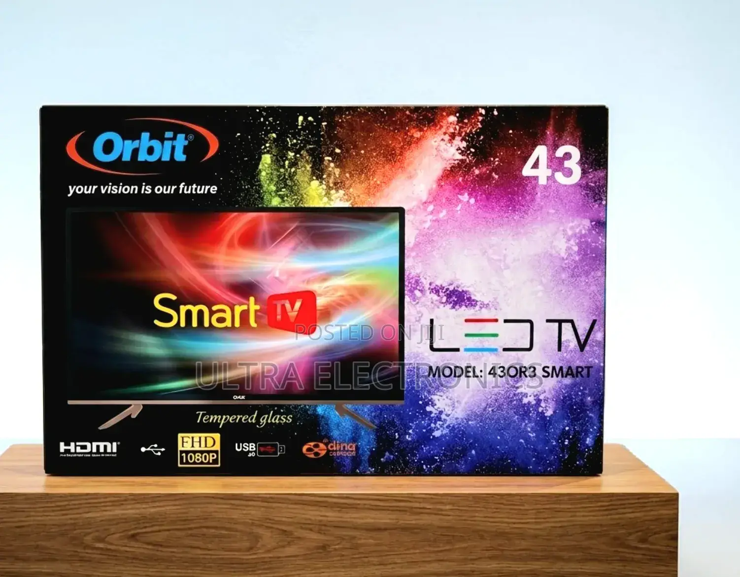 Orbit Smart Led Tv 43-inch (Model: 43or3 Smart). Is Presented