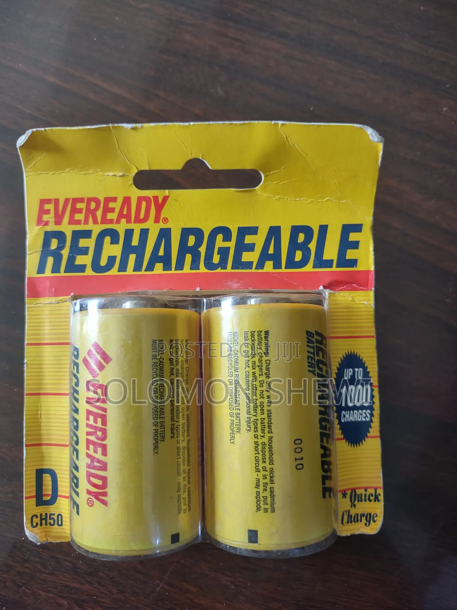 Eveready Ch50 Rechargeable "D" Battery