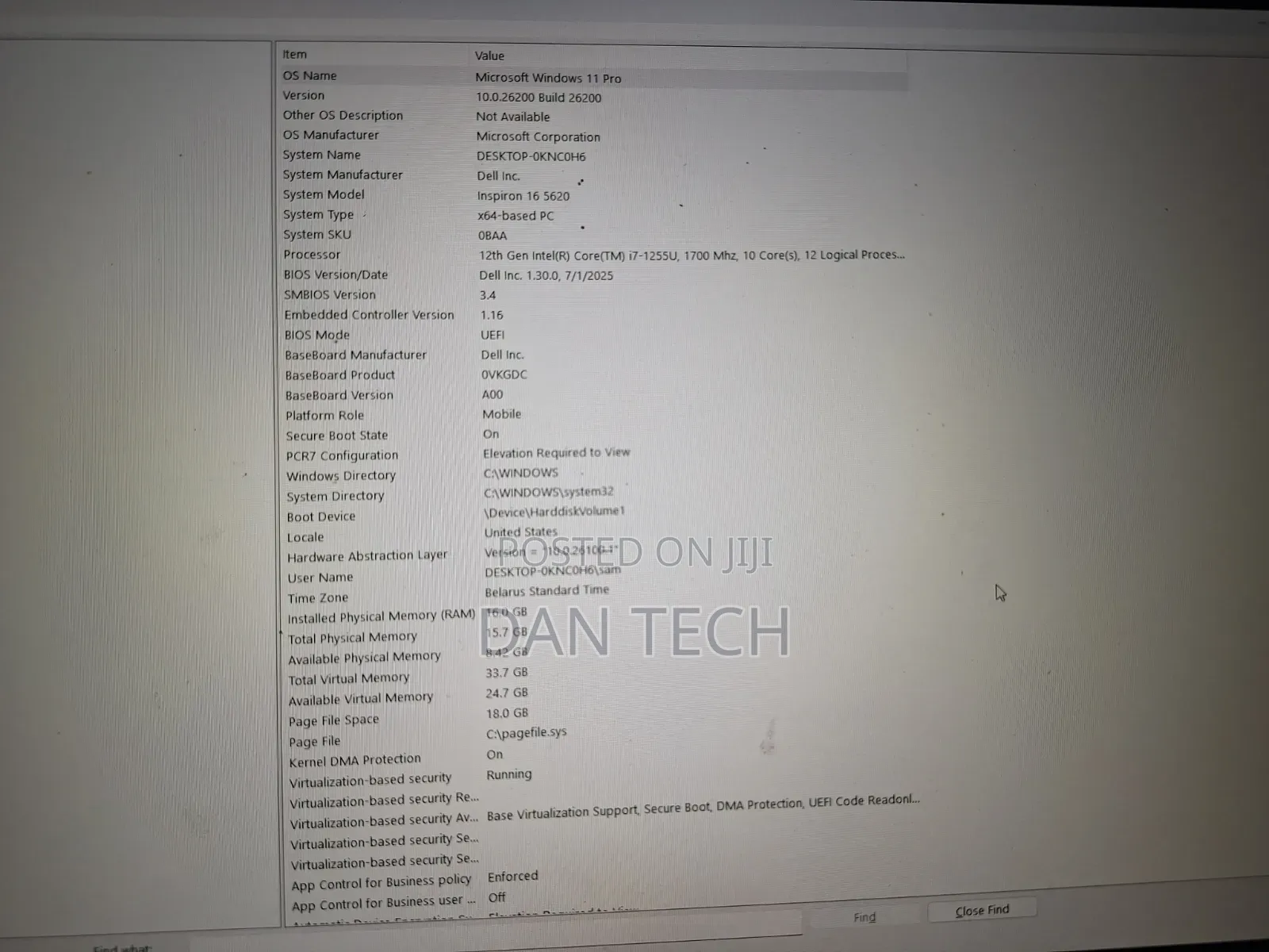 Laptop Dell Inspiron 16 5620 16GB Intel Core i7 SSD 1T