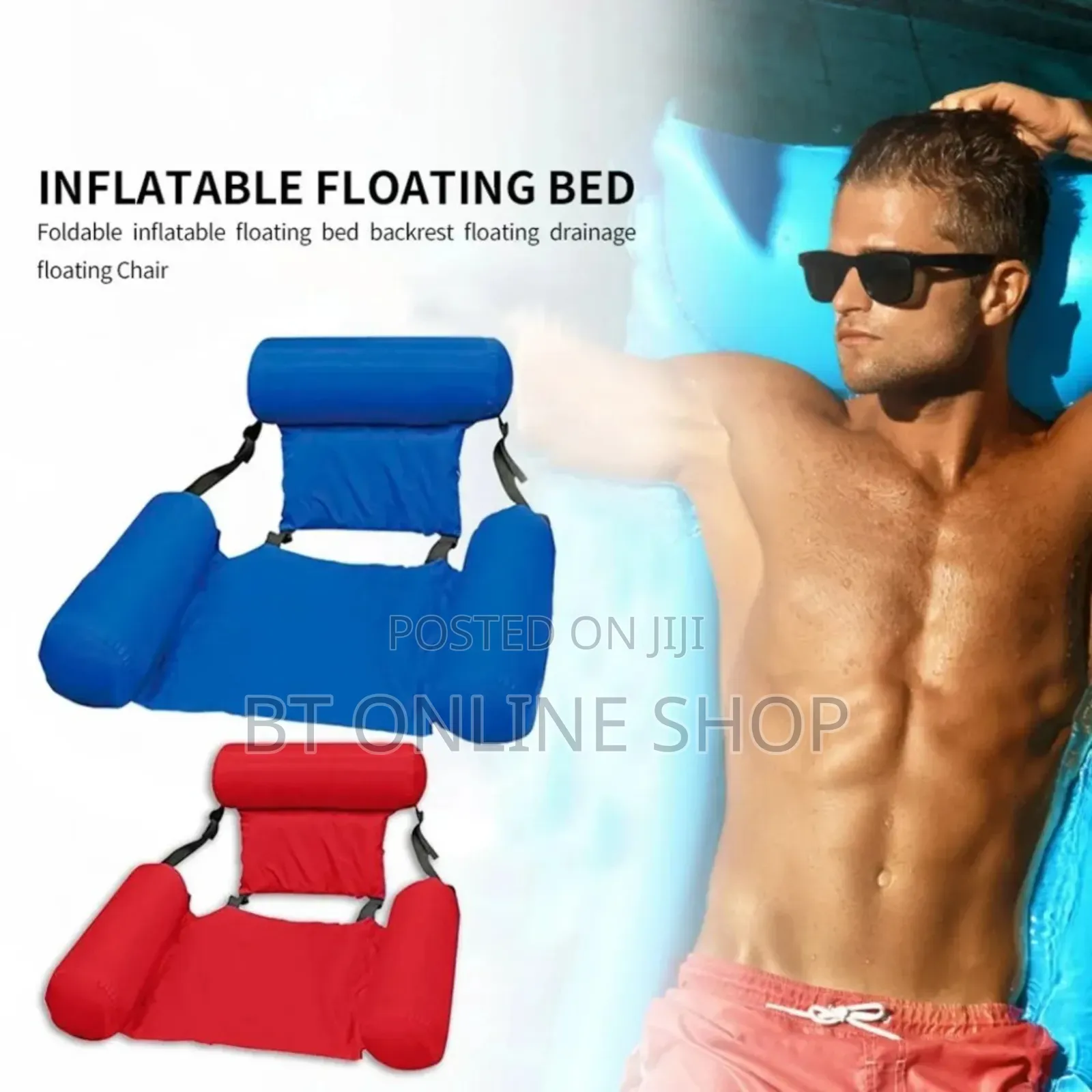 Foldable Inflatable Pool Float Sofa Water Chair