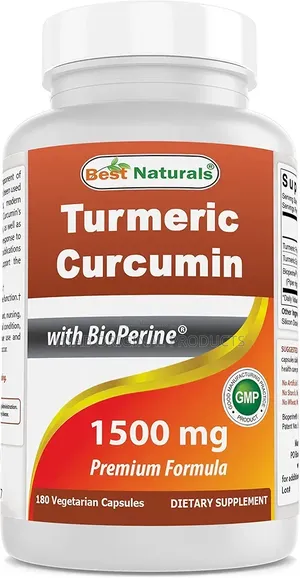 Turmeric Curcumin 1500mg/Serving With Bioperine -180 Veggie Capsules