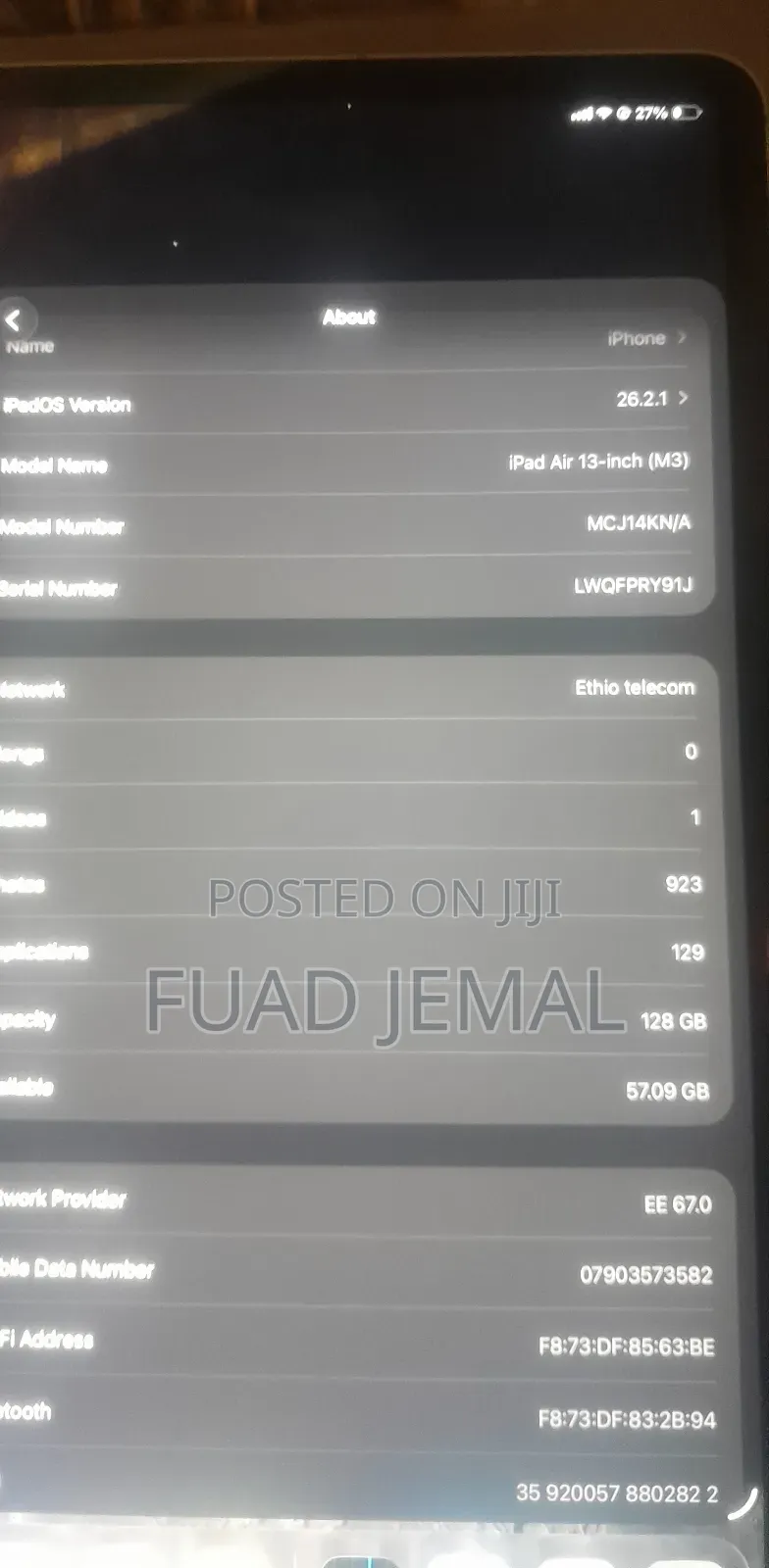 Apple iPad Air 13 (2026) 128 GB Silver
