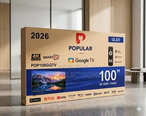 Popular 100” Google Tv | Qled HDR | Smart Voice Control Tv