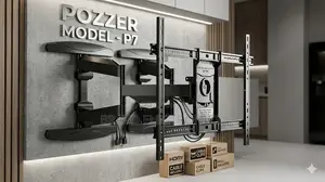 Pozzer P7 Full Motion Tv Wall Mount – Premium Viewing Experience