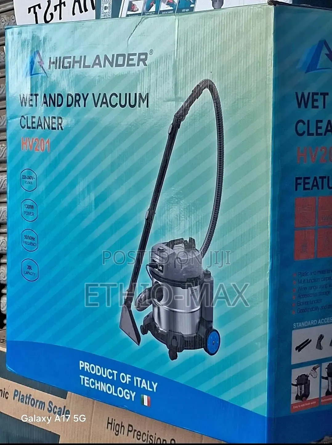 Highlander Wet and Dry Vacuum Cleaner 20 Liter