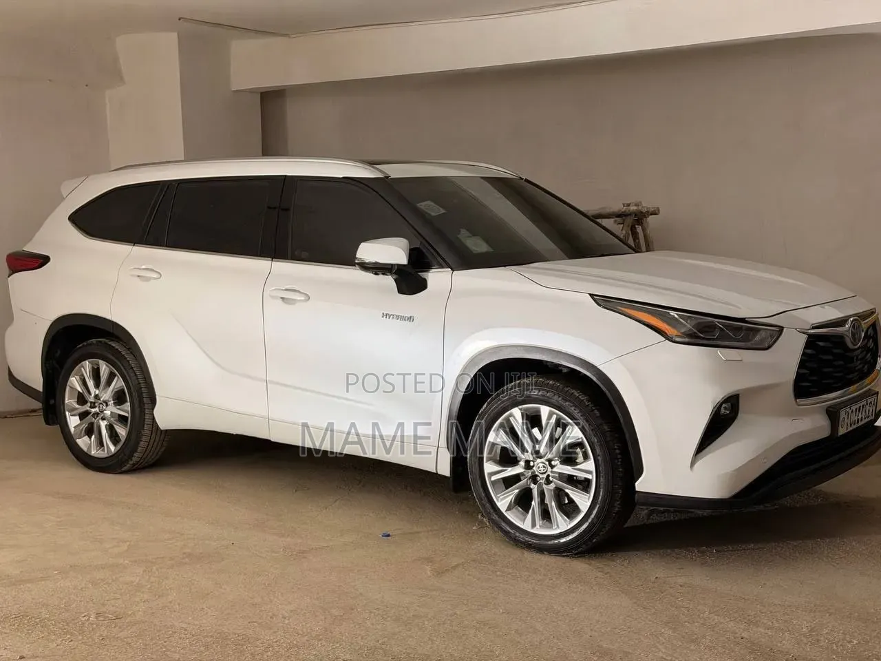 New Toyota Highlander Hybrid 2023 White