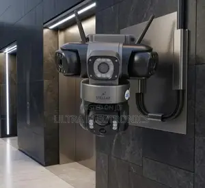 Security Camera Stellar Solar-Powered, 4-Lens Featuring PTZ