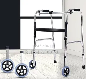 Compact Folding Walker W/Trigger Release and Wheels for the Senior
