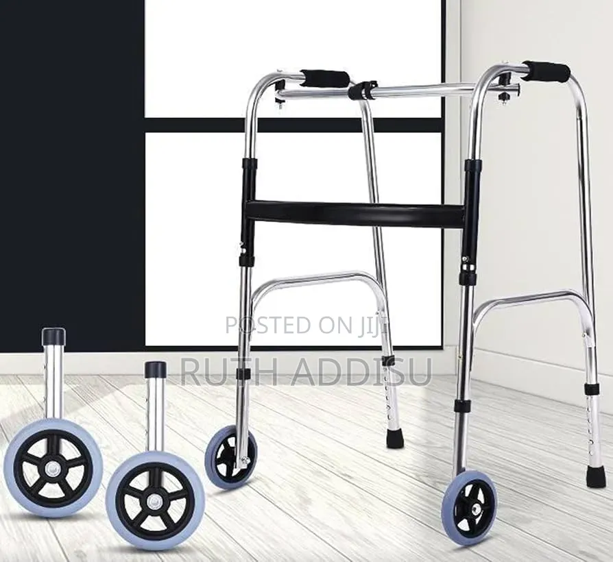 Compact Folding Walker W/Trigger Release and Wheels for the Senior