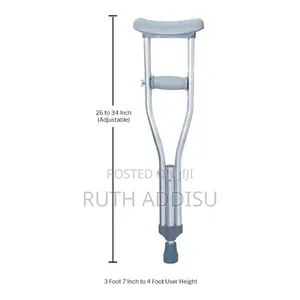 Underarm Adjustable Aluminum Crutch Tall Adult1pr Ethiopia Crutches