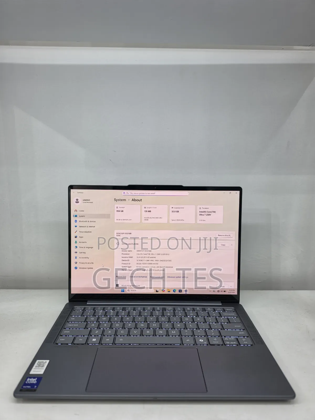 New Laptop Lenovo IdeaPad 1 32GB Intel Core Ultra 7 SSD 1T