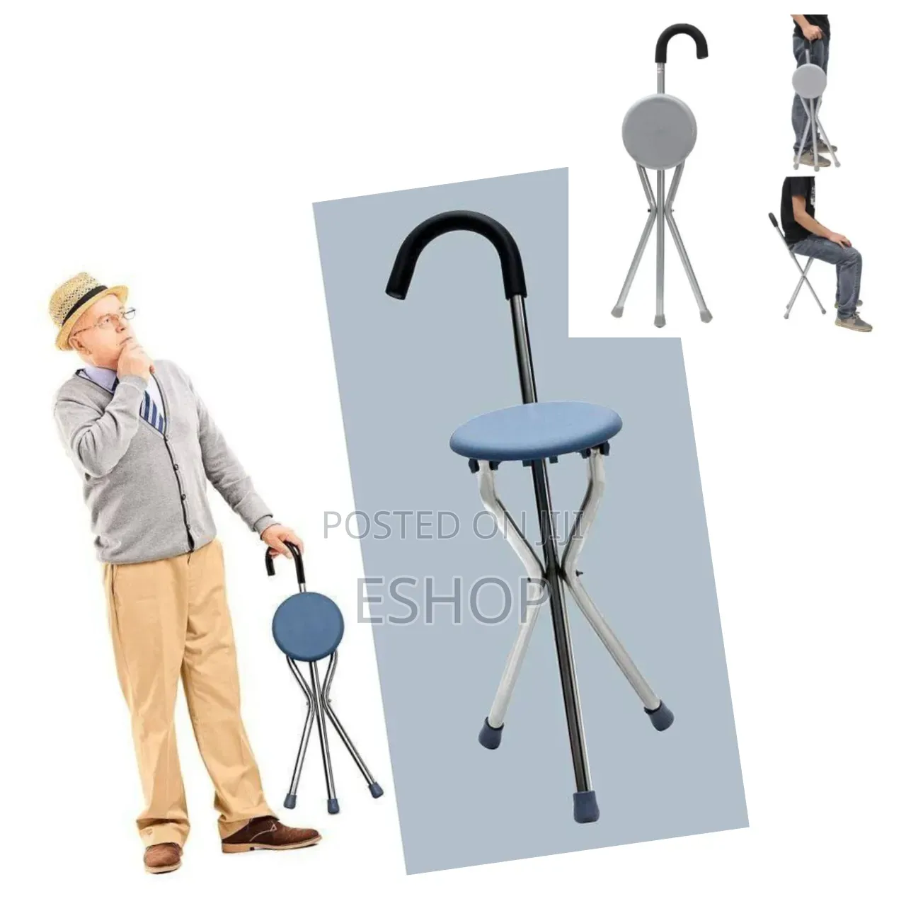 Outdoor Portable Cane Chair – Great for Camping Sports and Photography