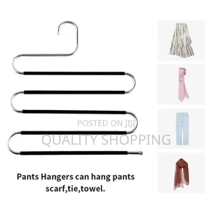 Metal S-Shape 5 Layer Magic Hanger