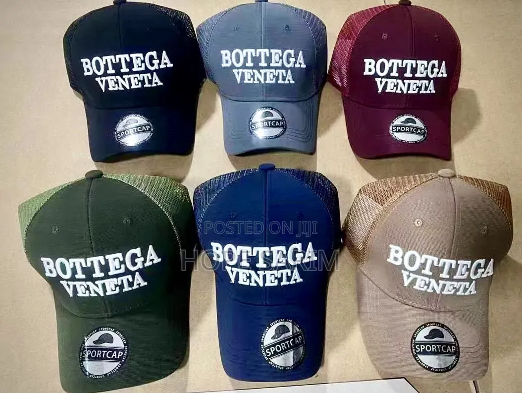 Bottega Veneta Embroidered Trucker Caps
