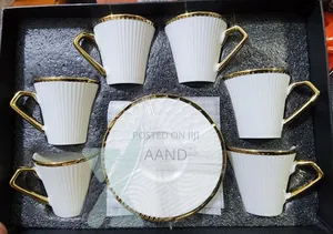 Luxury Ceramic Coffee Cup Saucer Set