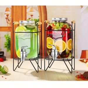8-Liter Glass Beverage Dispenser የመጠጥ ማቅረቢያ ጃር