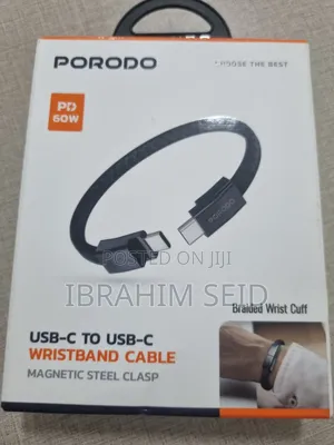 Porodo Usb-C to Usb-C Wristband Cable