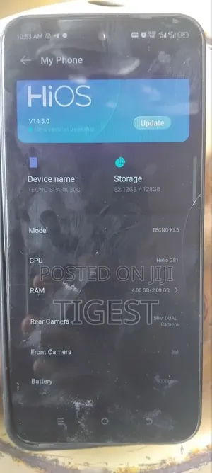 Tecno Spark 30C 128 GB Black