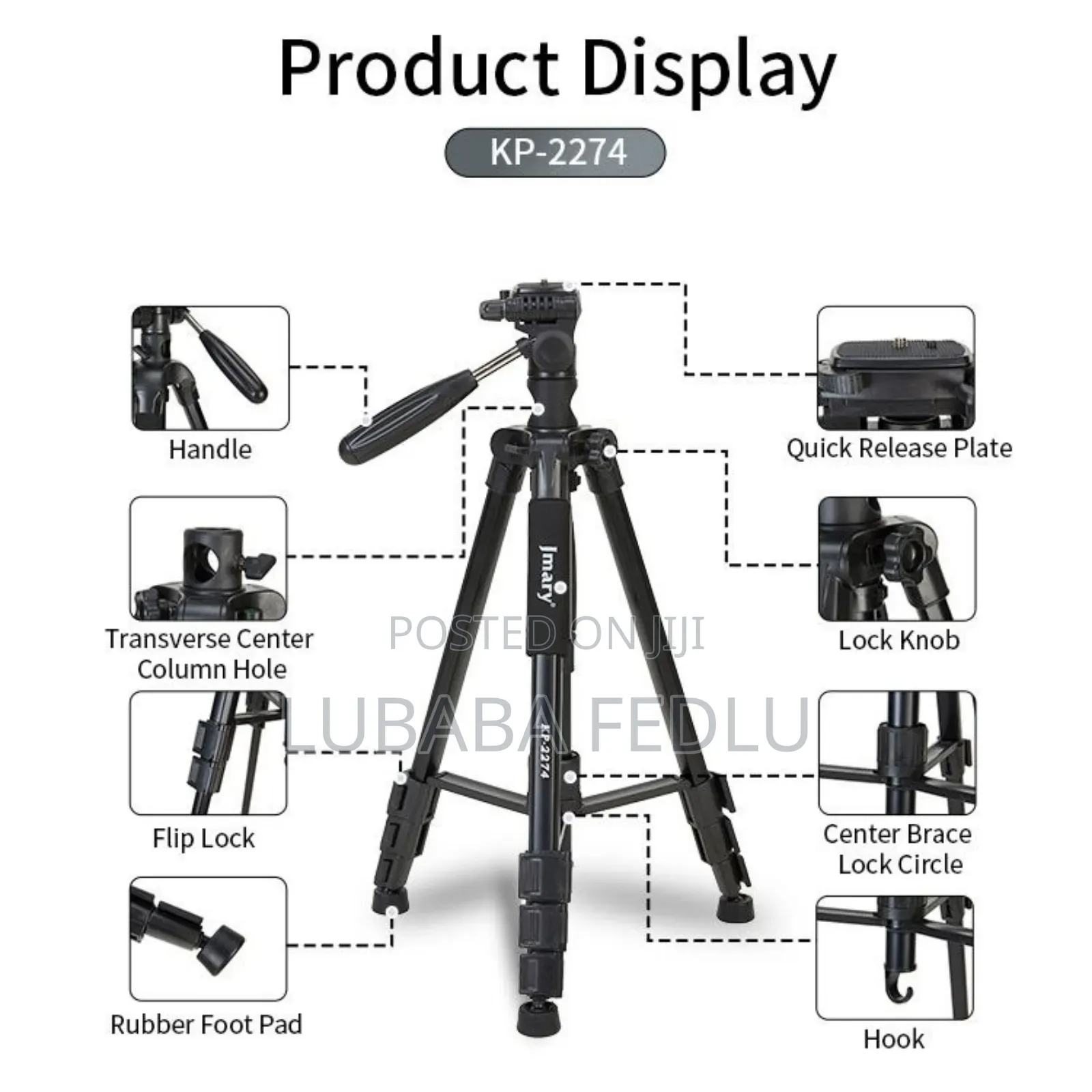 Jmary Kp-2274 Professional Camera Tripod