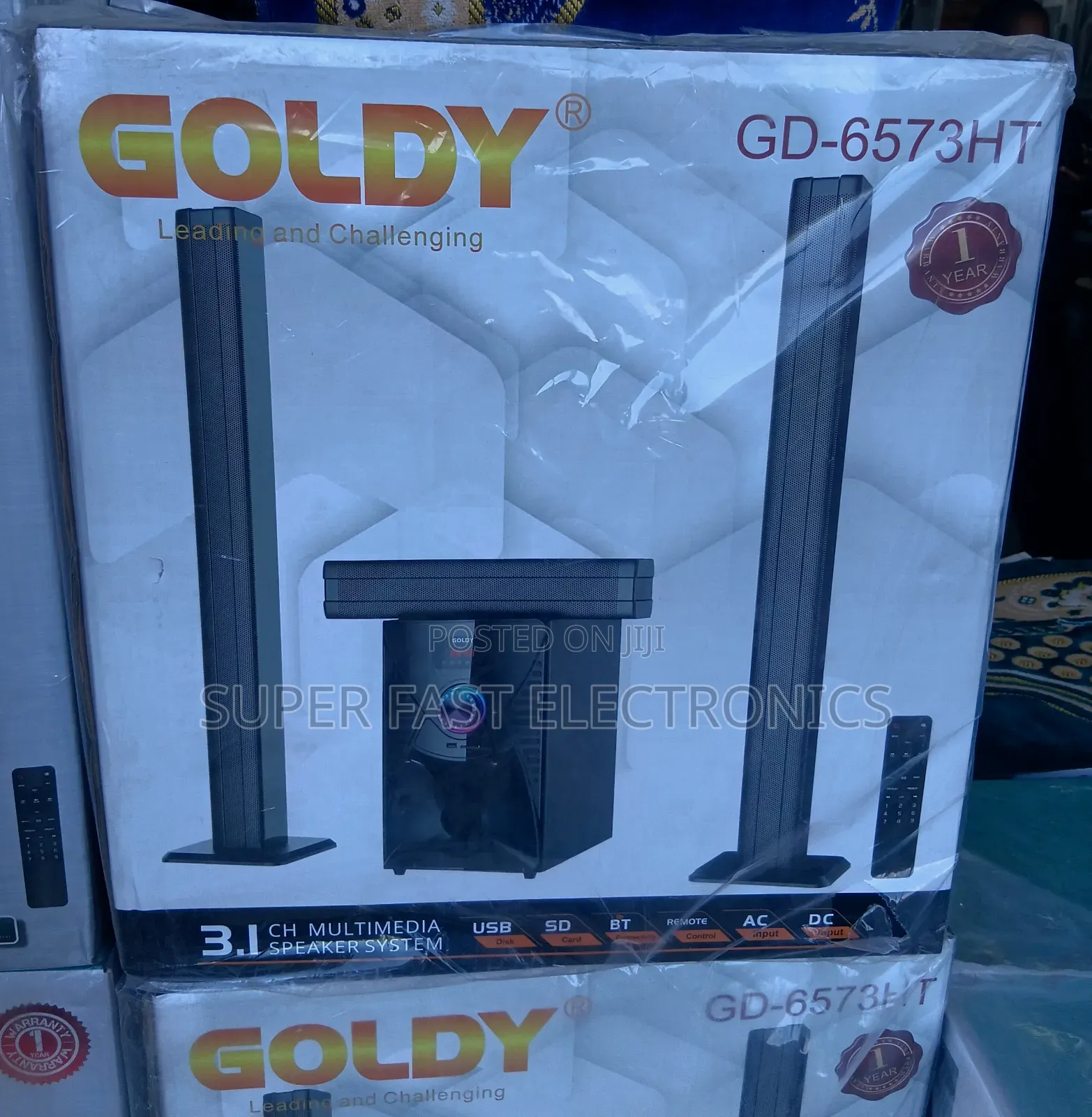 Goldy Channel Multimedia Speaker Gd-6573h 3.1