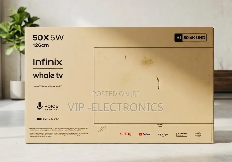 Infinix 50 Inch Tv Uhd Smart Tv (50x5w Infinix Whale Original Tv