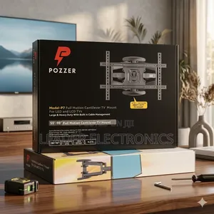 Pozzer P7 Flexible Tv Wall Mount 55"–98" | Strong, Secure Adjustable